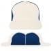 USA Made White-Navy Low Crown 5 Panel Cap