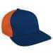 Navy Low Crown 5 Panel-Orange Back Half