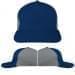 USA Made Navy-Light Gray Low Crown 5 Panel Cap