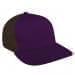 Purple Low Crown 5 Panel-Black Back Half