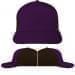 USA Made Purple-Black Low Crown 5 Panel Cap
