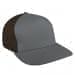 Light Gray Low Crown 5 Panel-Black Back Half