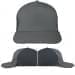 USA Made Light Gray-Dark Gray Low Crown 5 Panel Cap