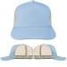 Light Blue-Khaki Meshback Snapback Skate Hat, Virtual Image