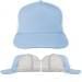 Light Blue-White Meshback Snapback Skate Hat, Virtual Image