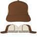 Brown-Khaki Meshback Snapback Skate Hat, Virtual Image