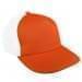 Orange-White Meshback Velcro Skate Hat