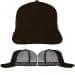 Black-Dark Gray Meshback Snapback Skate Hat, Virtual Image
