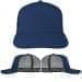 Navy-Dark Gray Meshback Snapback Skate Hat, Virtual Image