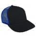Dark Gray-Royal Blue Meshback Velcro Skate Hat