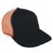Dark Gray-Orange Meshback Velcro Skate Hat