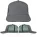Light Gray-Hunter Green Meshback Snapback Skate Hat, Virtual Image
