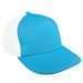 Turquoise-White Meshback Snapback Skate Hat