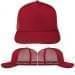 USA Made Red Low Crown 5 Panel Cap