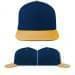 USA Made Navy-Athletic Gold High Crown Trucker Cap