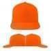 USA Made Blaze Orange High Crown Trucker Cap