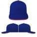 USA Made Royal Blue-Red High Crown Trucker Cap