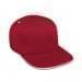 Red High Crown Trucker-White Sandwich, Eyelets