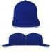 Royal Blue-White Canvas Slide Buckle Trucker, Virtual Image