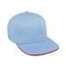 Light Blue-Red Organic Velcro Trucker