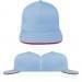 Light Blue-Red Brushed Self Strap Trucker, Virtual Image