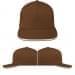 Brown-White Ripstop Leather Trucker, Virtual Image
