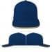 Navy-Athletic Gold Brushed Self Strap Trucker, Virtual Image