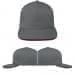 Light Gray-Burgundy Wool Leather Trucker, Virtual Image