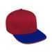 Red High Crown Trucker-Royal Blue Visor, Eyelets