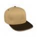 Khaki High Crown Trucker-Black Visor, Eyelets