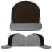 USA Made Black-Light Gray High Crown Trucker Cap