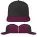 USA Made Dark Gray-Burgundy High Crown Trucker Cap