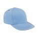 Light Blue High Crown Trucker-Red Stitching, Eyelets