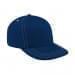 Navy High Crown Trucker-White Stitching, Eyelets