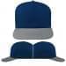 USA Made Navy-Light Gray High Crown Trucker Cap