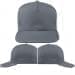 USA Made Heather Grey High Crown Trucker Cap