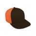 Black High Crown Trucker-Orange Back Half