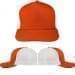 Orange-White Meshback Velcro Trucker, Virtual Image