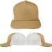 Khaki-White Meshback Snapback Trucker, Virtual Image