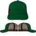 Kelly Green-Black Meshback Snapback Trucker, Virtual Image