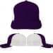 Purple-White Meshback Velcro Trucker, Virtual Image