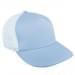 Light Blue-Light Blue Meshback Velcro Trucker