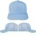 Light Blue-Light Blue Meshback Snapback Trucker, Virtual Image