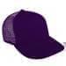 Purple-Purple Meshback Velcro Trucker