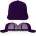 Purple-Purple Meshback Snapback Trucker, Virtual Image