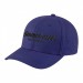 USA-made 6H Purple Chino baseball cap, decorated view, manufactured in Newark NJ