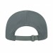 USA-made 6H Light Gray Chino baseball cap, back view, manufactured in Newark NJ