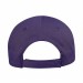 USA-made 6H Purple Chino baseball cap, back view, manufactured in Newark NJ