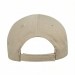 USA-made 6L Putty-Black Chino baseball cap, back view, manufactured in Newark NJ