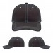 USA-made 6S Dark Gray-White Chino baseball cap, virtual view, manufactured in Newark NJ